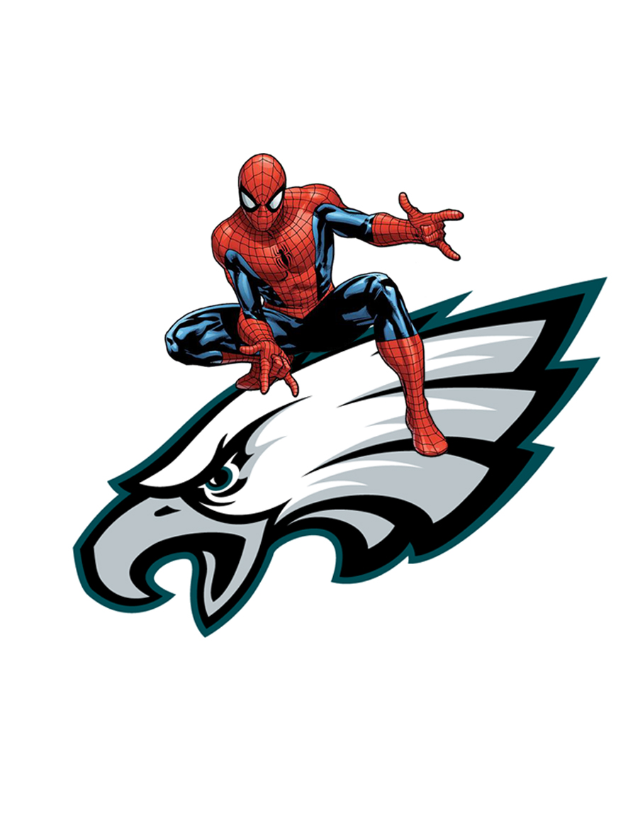 Philadelphia Eagles Spider Man Logo vinyl decal